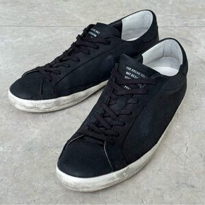 Golden Goose Super-Star Men’s Sneakers - Black Leather